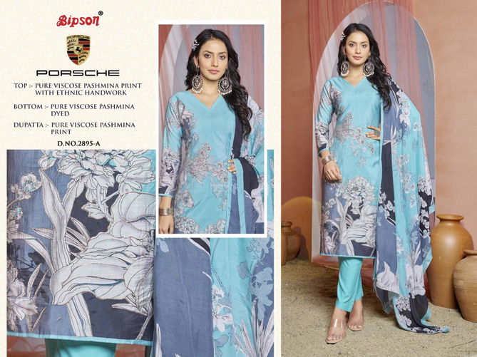 Porsche 2895 By Bipson Viscose Pashmina Dress Material Wholesale Shop In Surat	